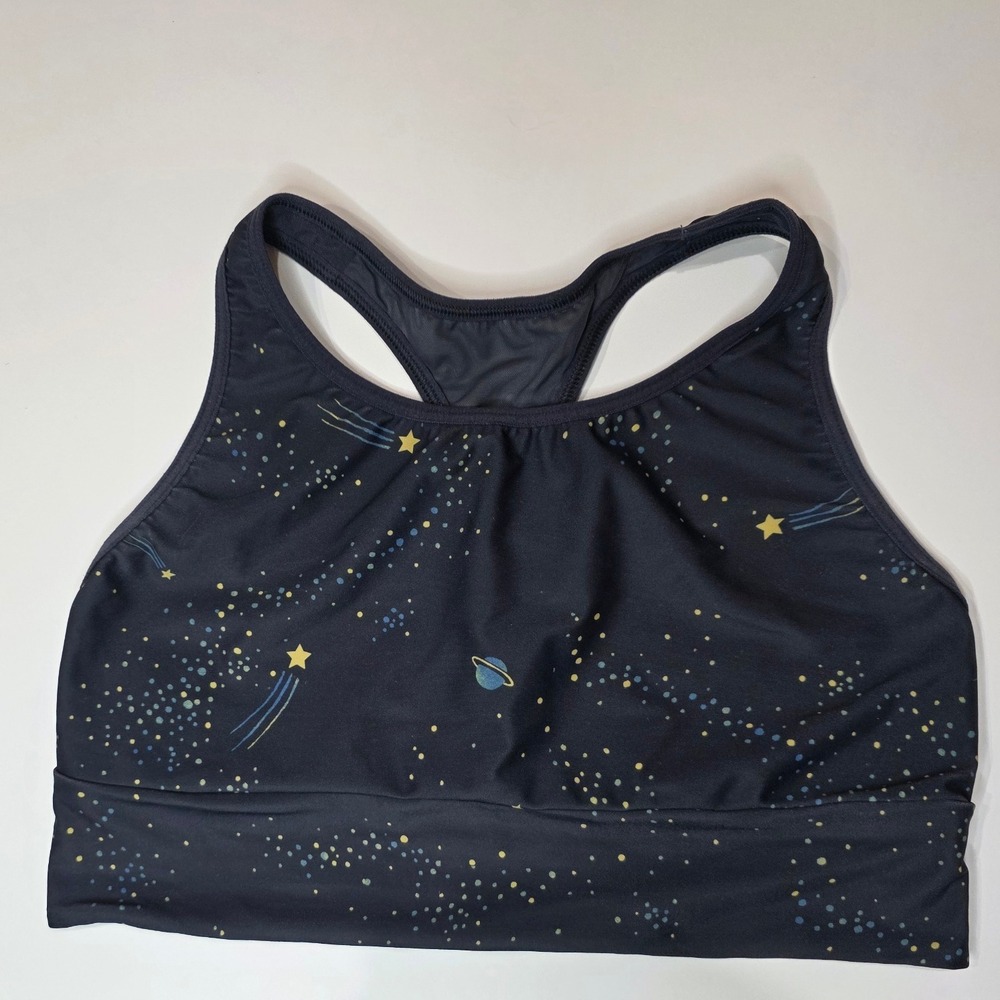 Victoria Sport Sports Bra Galaxy Print Racerback Medium Support M
